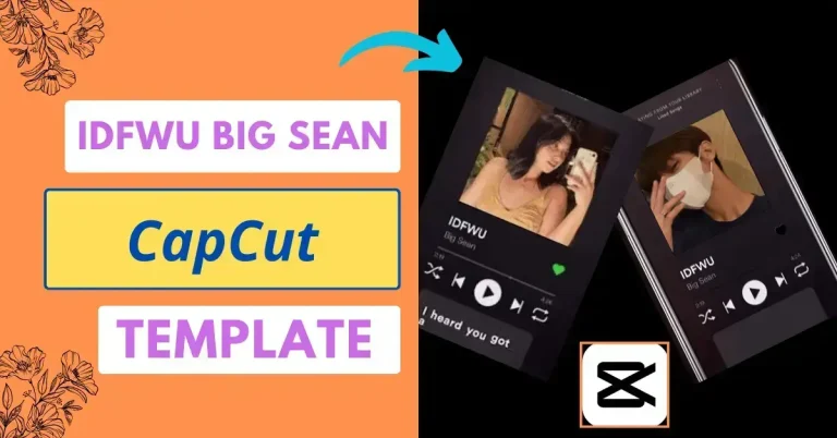 Idfwu Big Sean CapCut template